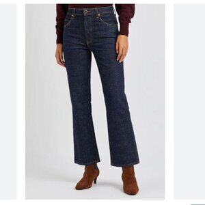 Khaite Denim Vivian Dark Wash Crop Size 25